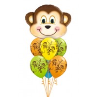 Композиция из шаров "Веселая обезьяна" , , 3500 р., Композиция из шаров "Веселая обезьяна" , , Влюблённым